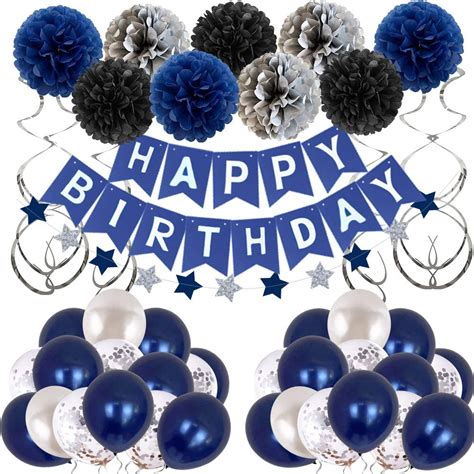 Corner Birthday Party Supplies Birthday Decorations Party Decorations Include Backdrop, Tablecloth, Birthday Banners, Cake Decoration, Cupcake Toppers, Latex Balloons, Hanging Swirls, Tableware Set. . Amazon birthday decoration